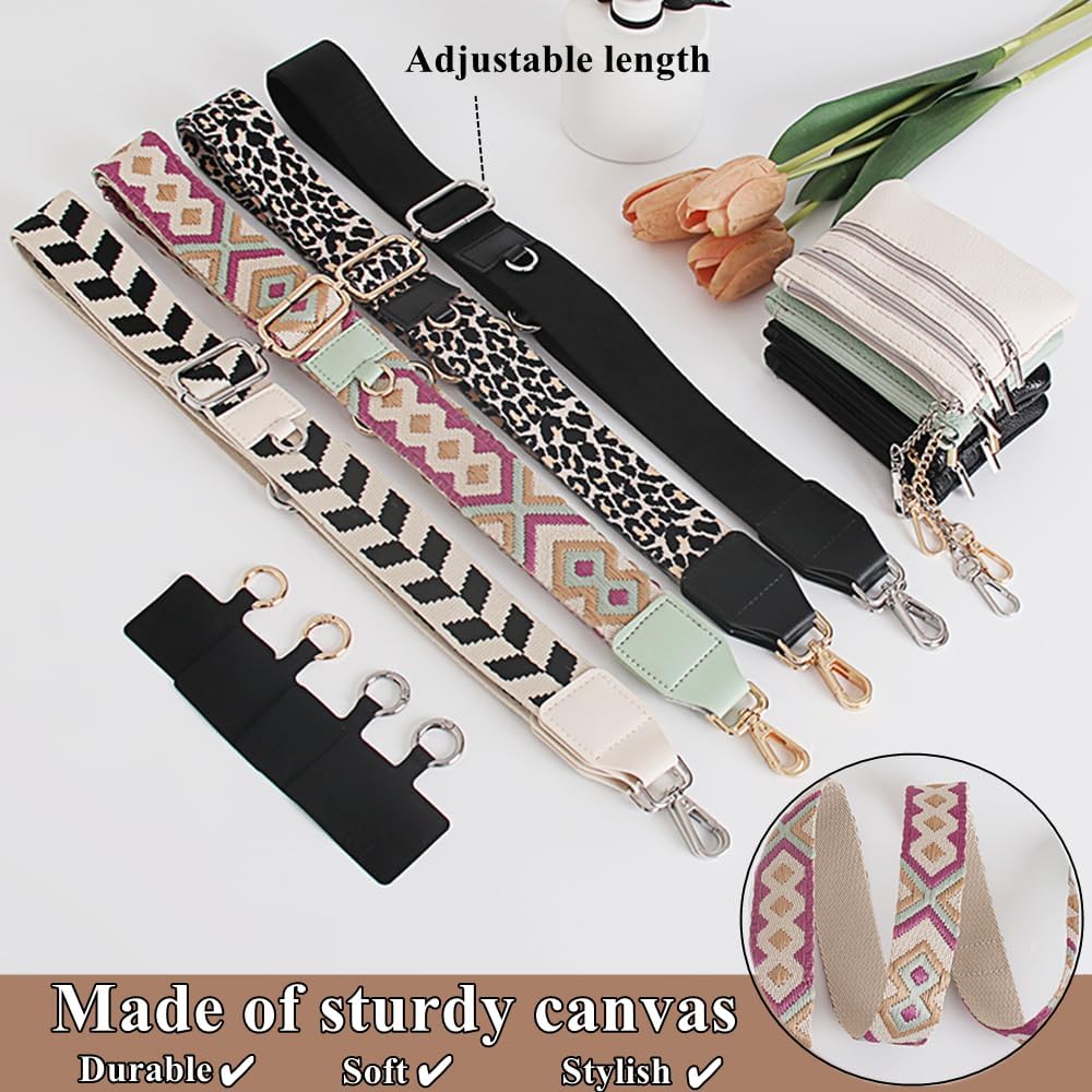 Phone Strap With Zippered Pouch, Universal Lanyard Crossbody Wrist Strap With Wallet, Adjustable