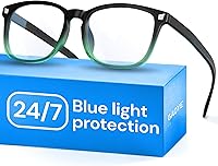 Vista 15 de Gaoye Lentes transparentes de luz azul transparente para computadora y juegos, lentes anti rayos UV, resistentes a los arañazos y ajuste cómodo
