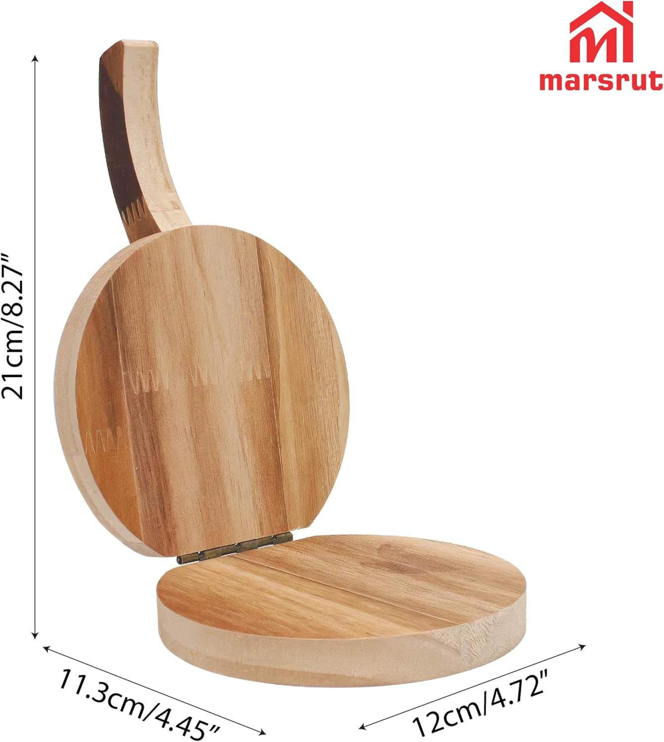4.72" Small Wooden Tortilla Press, Aplastador De Tortillas Tortilladora Para Hacer Presser Skin Wrapper Gadgets for Indian Roti Dumpling Tortillero Tortillera Manual Corn Sugar Pancake Ravioli Kitchen