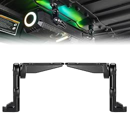 KEMIMOTO Soundbar Bracket for ATV UTV Golf Cart Marine Boat, Aluminum Alloy Speaker Mount Fit Roof