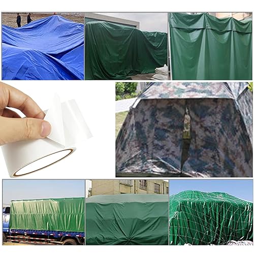 Miniatura 6 de HIFROM Cinta de reparación de tienda, cinta de reparación de toldos, cinta de reparación de tela, cinta de tela súper adhesiva para toldos, lona,