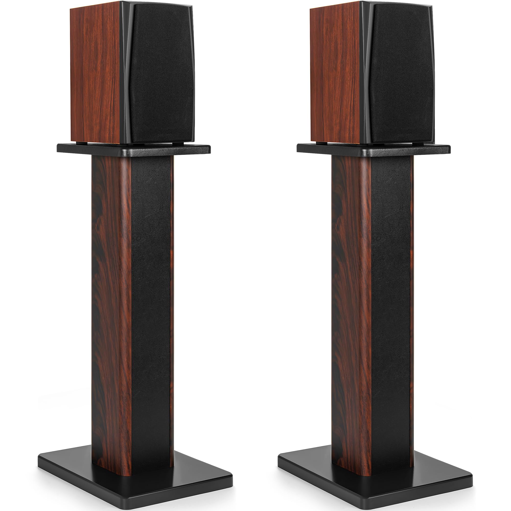 Coppia di supporti per altoparlanti in legno da 70 cm, per home cinema, HiFi, altoparlanti da tavolo e satellitari, esperienza di ascolto audio migliorata per home theater