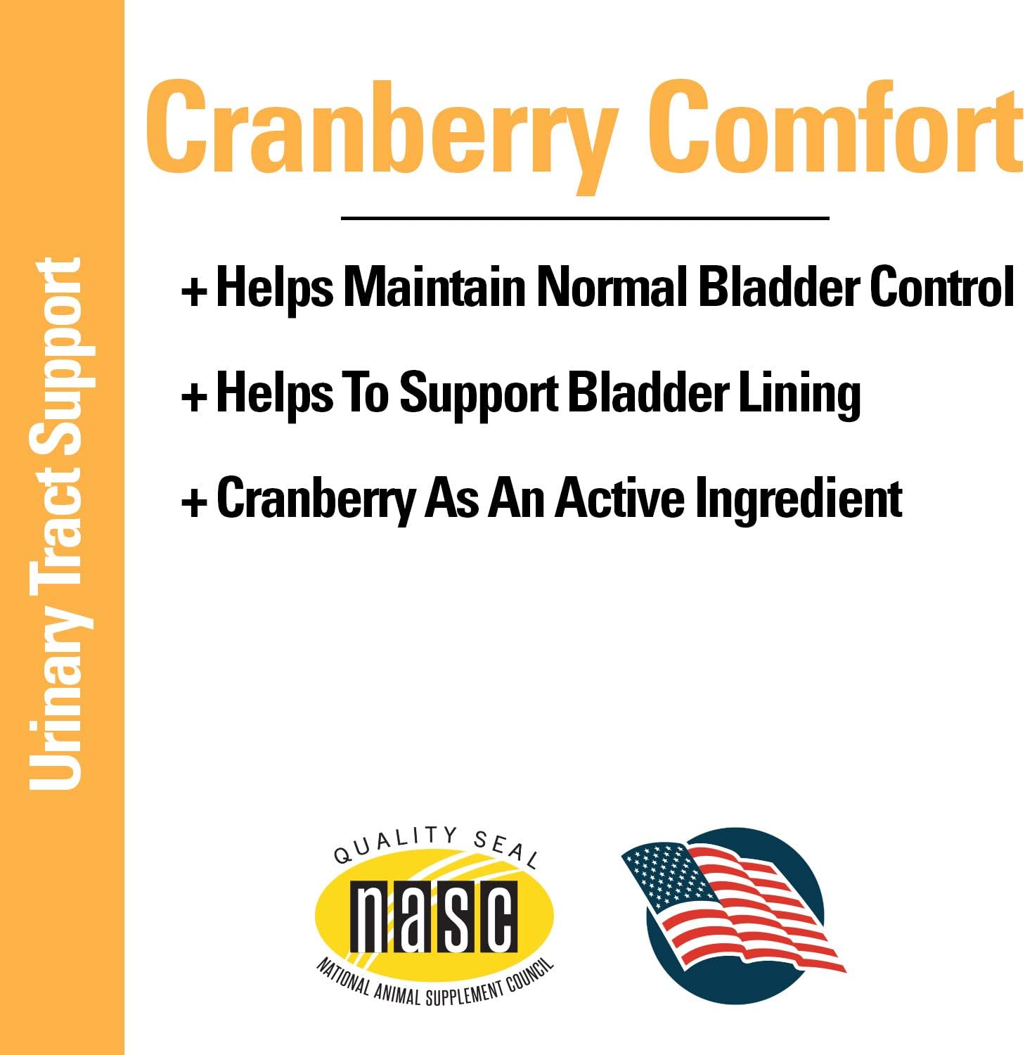 Vet Classics Cranberry Comfort Urinary Tract Pet Supplement for Dogs, Cats – Maintains Dog Bladder Health, Cat Bladder Control – Pet Supplements for Incontinence – 120 Soft Chews