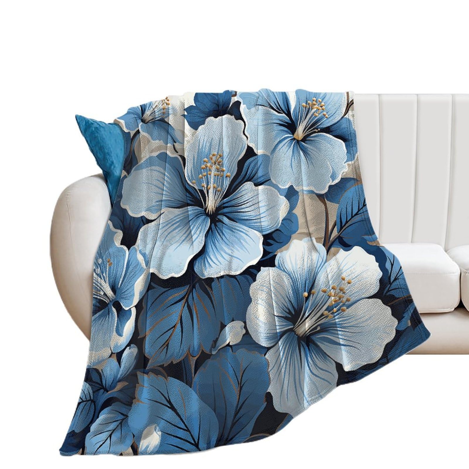 Couverture pelucheuse bleu azur le cadeau parfait pour se chouchouter