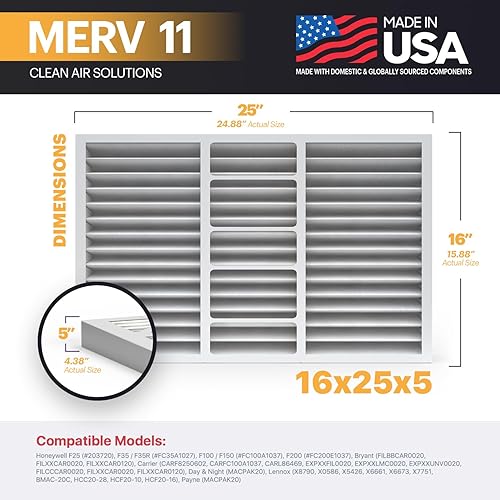 Miniatura 534 de BNX TruFilter MERV 13 - Filtro de aire para horno de CA de 20 x 20 x 1 pulgadas (paquete de 4) - Fabricado en Estados Unidos - Filtros de aire