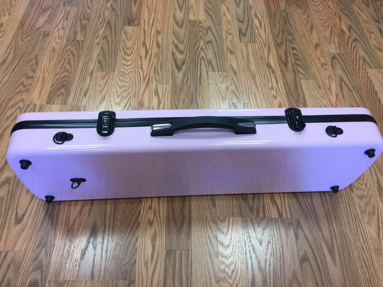Vio Music 4/4 Full Size Sturdy Hightech Suspension Violin Case Oblong (Pink)