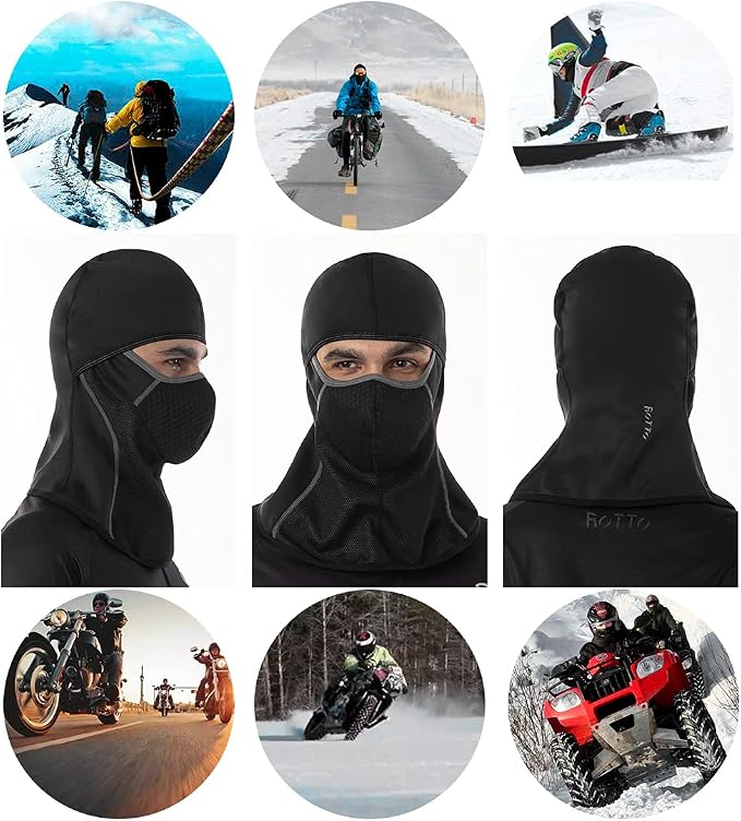 Balaclava térmica con polar para moto y invierno miniatura 4