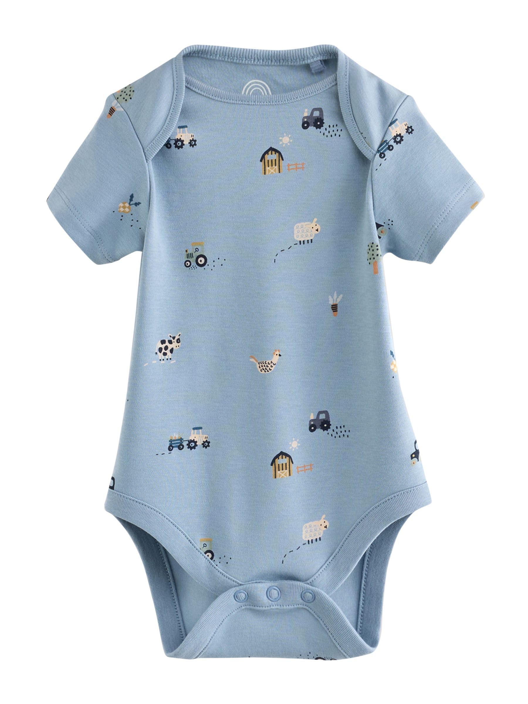 NEXT Bambini Confezione da 7 body a manica corta per neonati