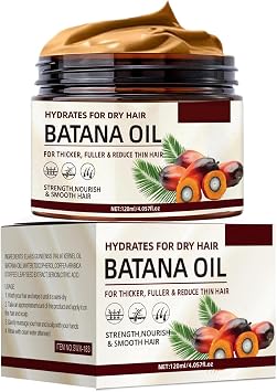 Raw Batana Oil for Hair Growth, 100% Natural Pure Botana Oil, Unrefined Organic Batana Oil Paste for Hair Growth, Prevent Hair Loss, Enhances Hair Thickness for Men & Women, 120ML