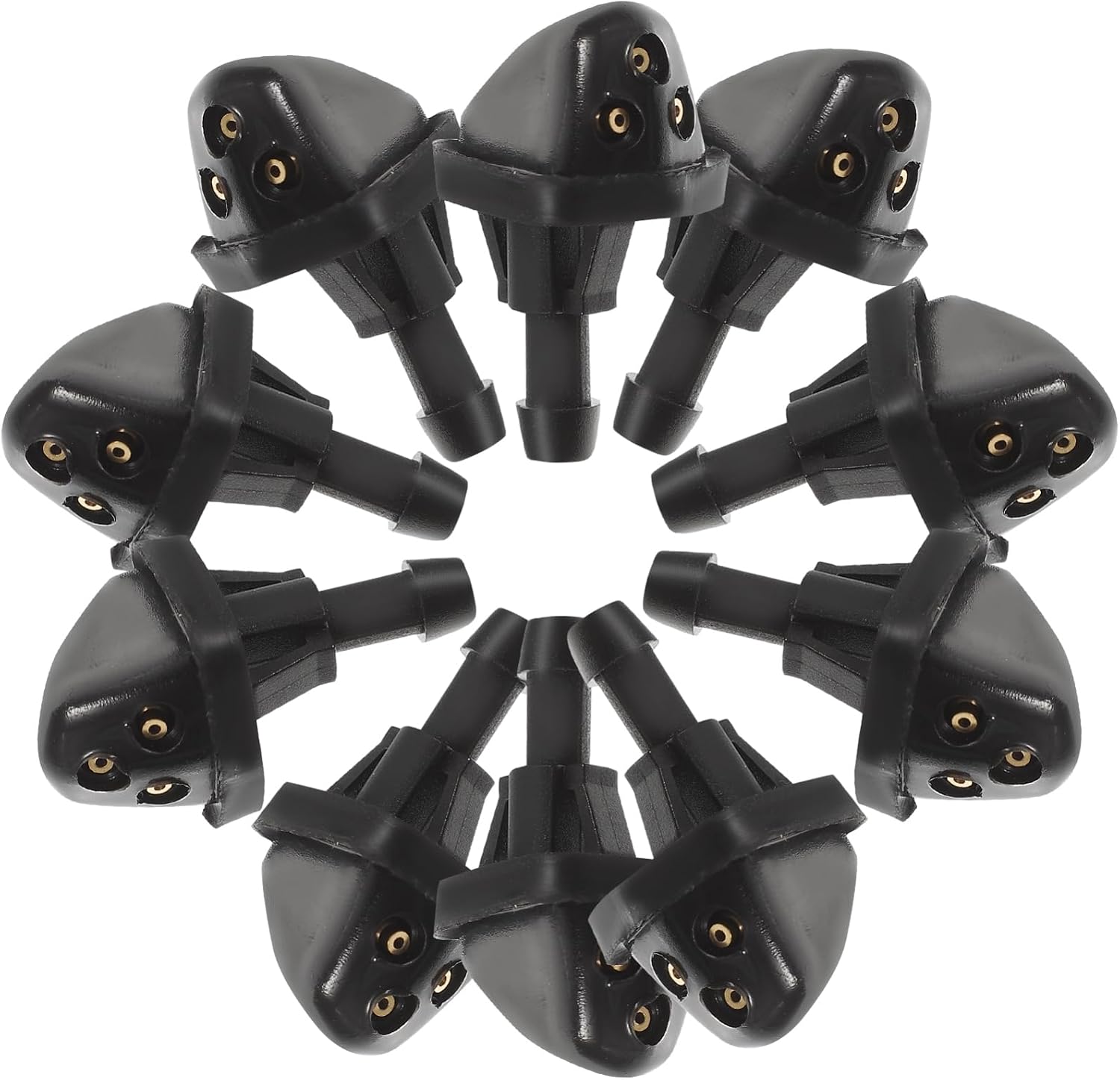 Mikinona 50pcs Replacement Wiper Nozzles for Car Windshield Washer Design Easy Installation Compatible Models for and Driving