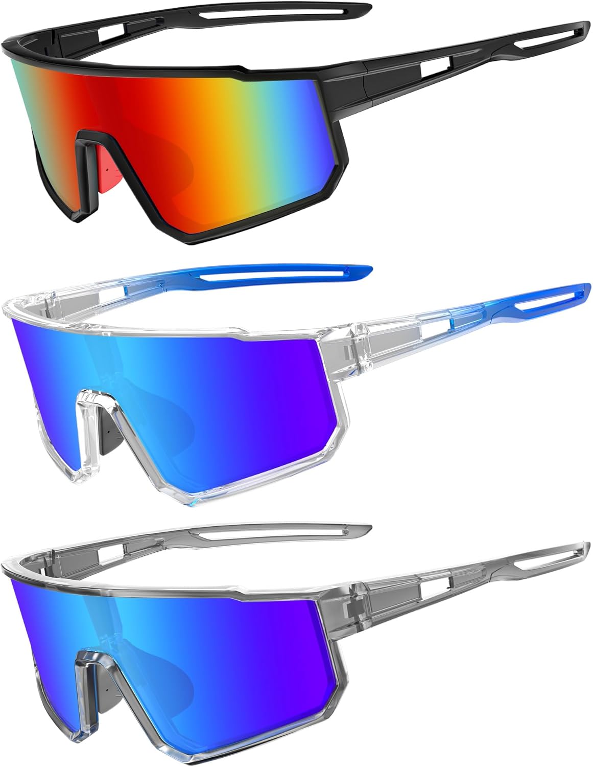 Kids Baseball Polarized Sunglasses Sports TR90 Lightweight Frame Sun Glass for Boys Girls Age 6-14 Softball Cycling