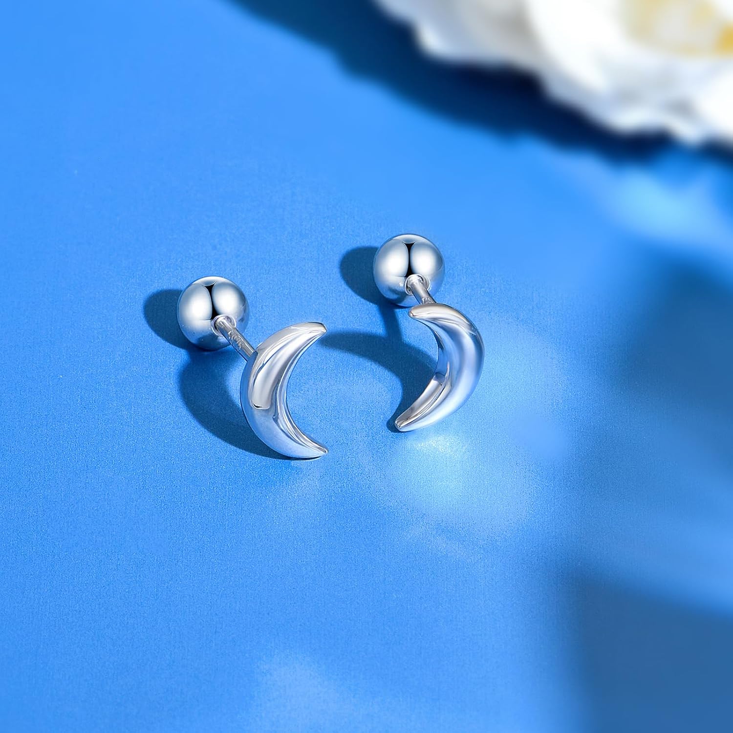 Hypoallergenic 925 Sterling Silver Stud Earrings for Women With Screw Back Small Butterfly Heart Flower Earrings for Girls Tragus Cartilage Jewelry Gifts - Image 4