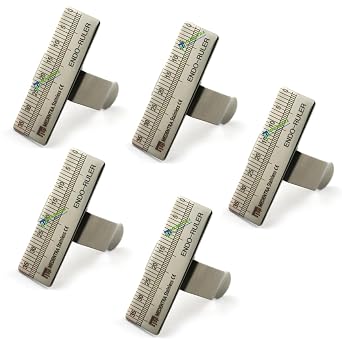 5Pcs Dental Endodontic Finger Ruler Span Measuring Scale for Root Canal Files Measurement Instruments