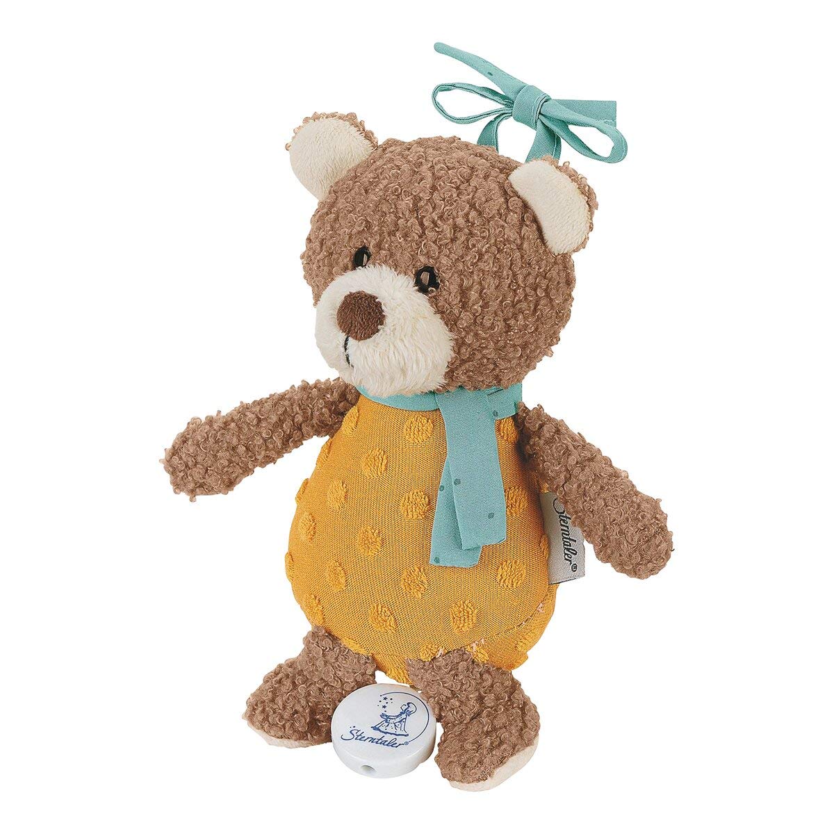 Sterntaler- Carillon, Peluche Orsetto Ben, Meccanismo Musicale sostituibile, Taglia: S, Colore Marrone, S, 6002002