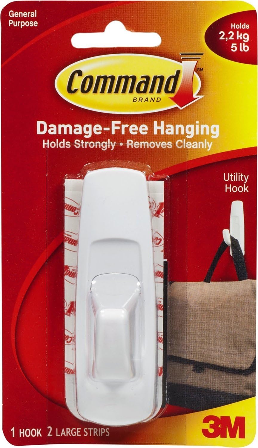 Command General Purpose Large Utility Hook, 5 lb. 1 ea