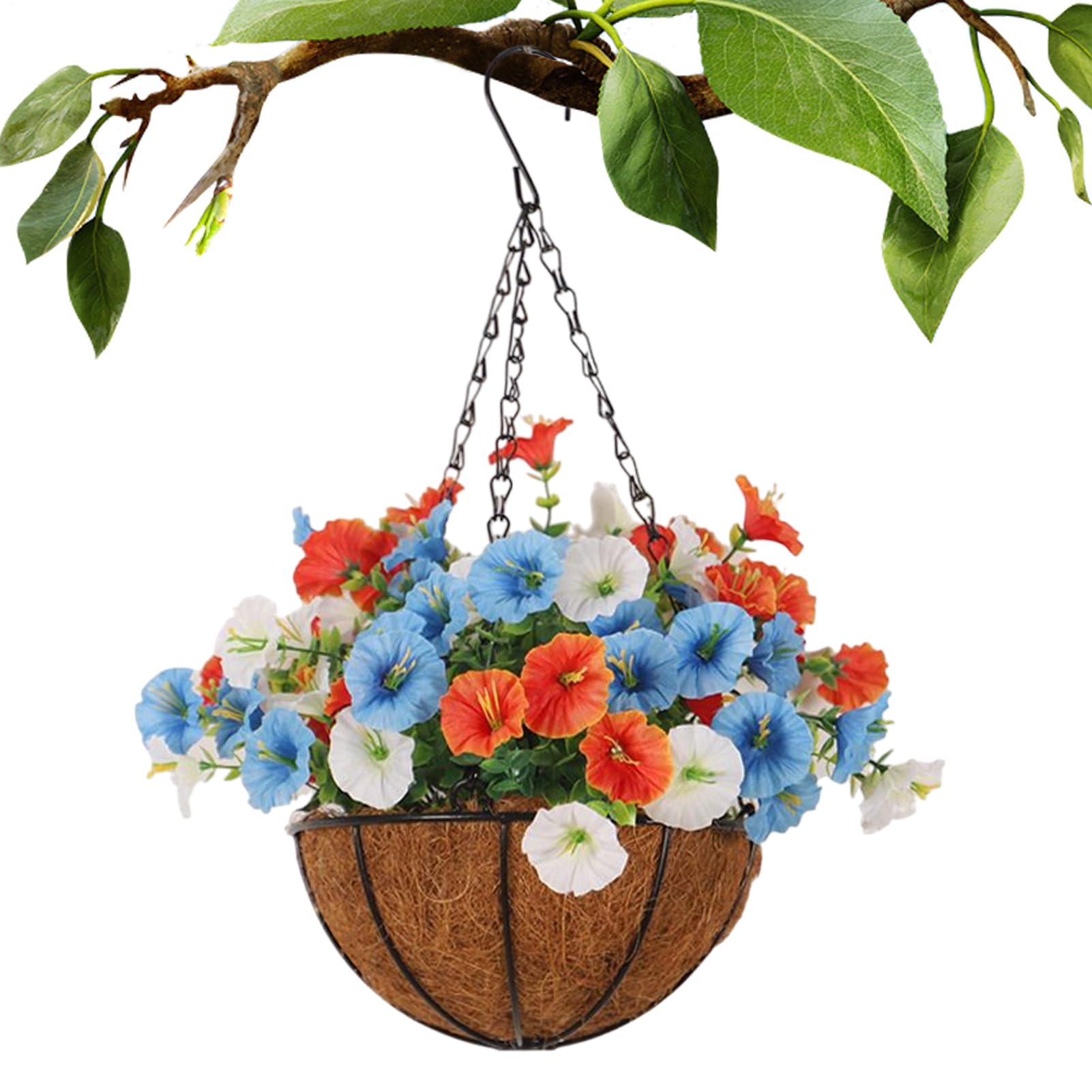 Fleurs artificielles suspendables pour jardin terrasse et décoration extérieure