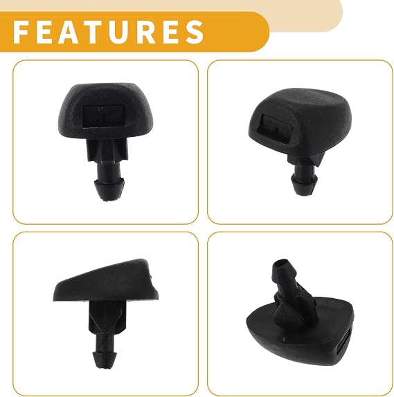 Windshield Washer Nozzle 6438V8 for Peugeot 207 07-15 2 Pcs