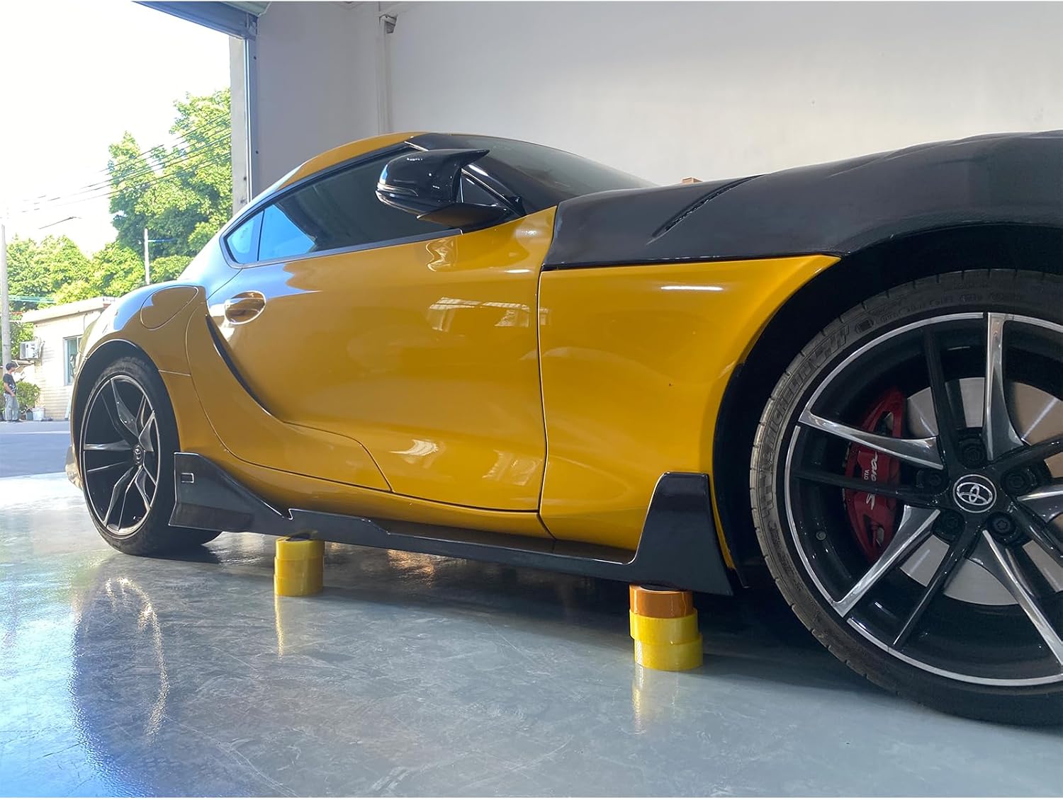 Dry Carbon Fiber T Style Side Skirts Compatible with Supra GR A90 A91 MKV 2019+