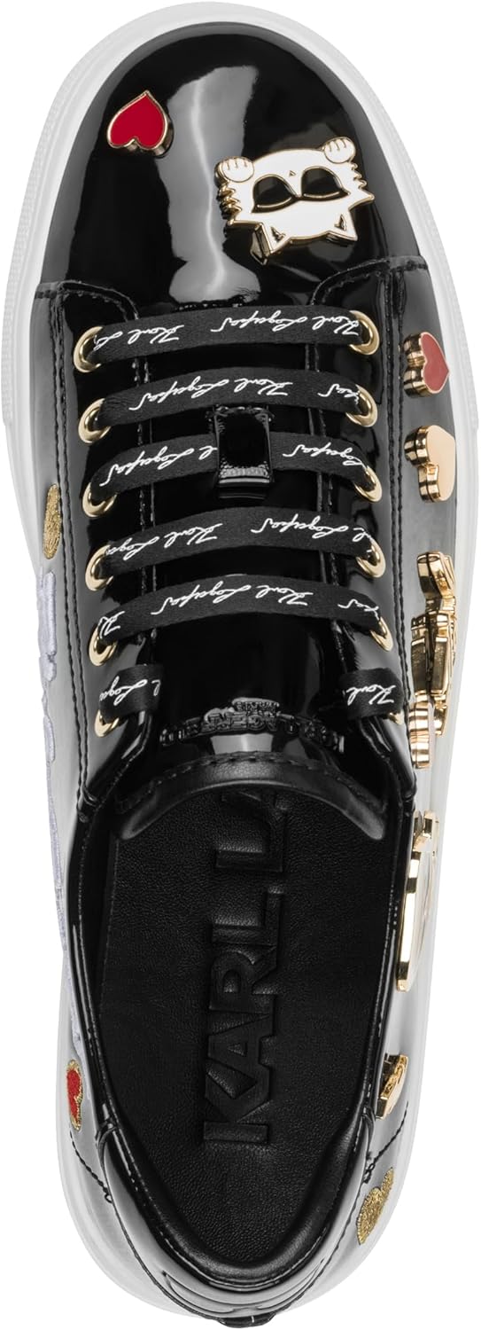 Karl Lagerfeld Womens Cate Pins Lace Up Sneaker - Image 2