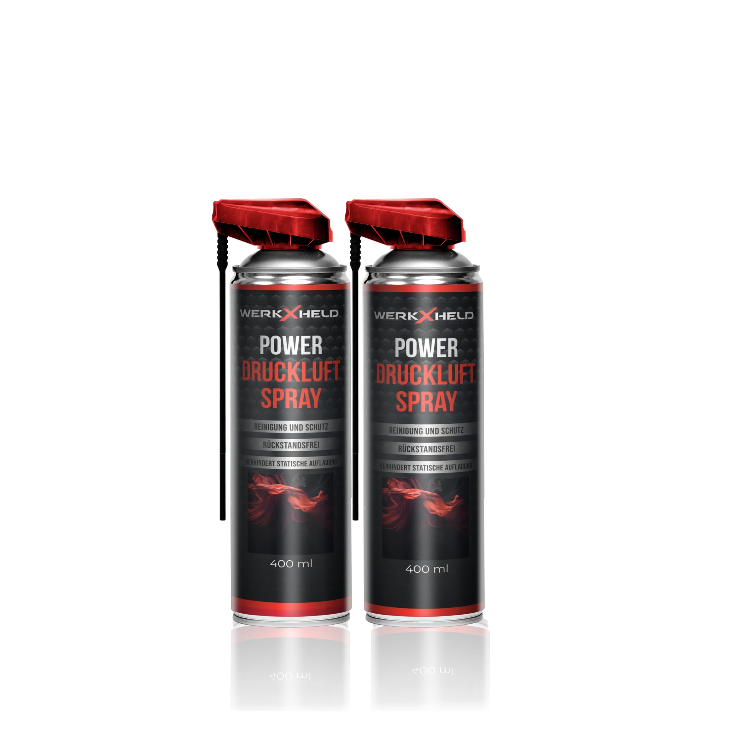 Druckluftspray für Elektronikreinigung - Air Duster mit 100mm Verlängerung - Compressed Air Dose - Staubentfernung für PC, Tastatur, Kamera