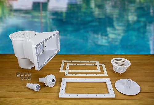 Miniatura 8 de Poolmaster 32190 Skimmer de piscina de alto perfil a través de la pared