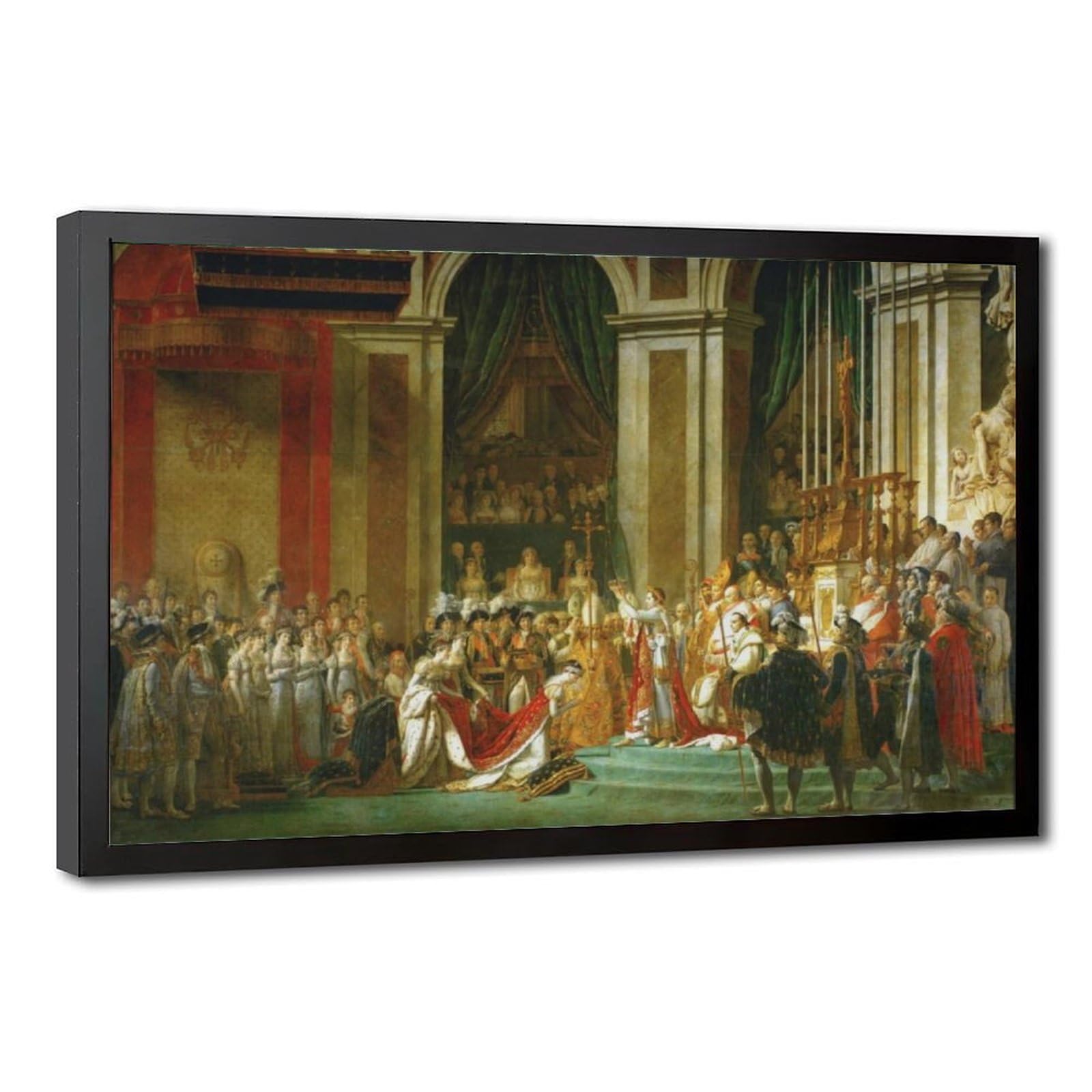 WCYB Jacques Louis David The Consecration of The Emperor Napoleon And The Coronation of The Empress Josephine Prints Posters Canvas Deco Paintings Wall Art