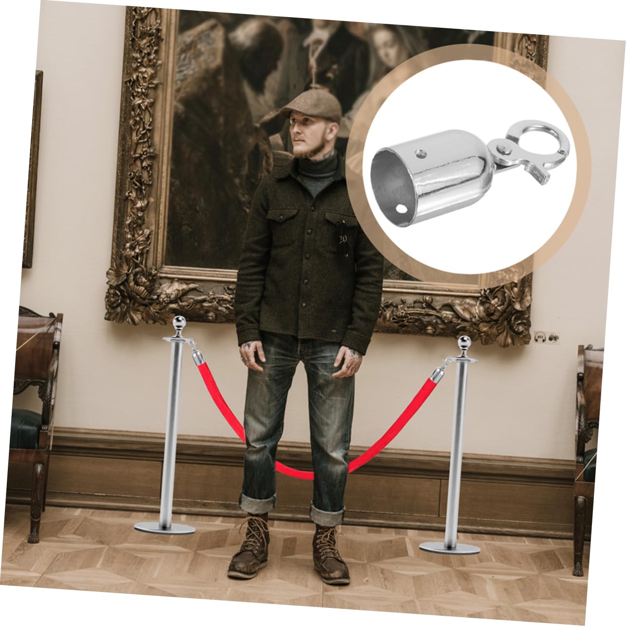 OSALADI Rope End Connectors Stainless Steel End Tip Caps Decking Rope Stopper Set for Railing Column Balcony