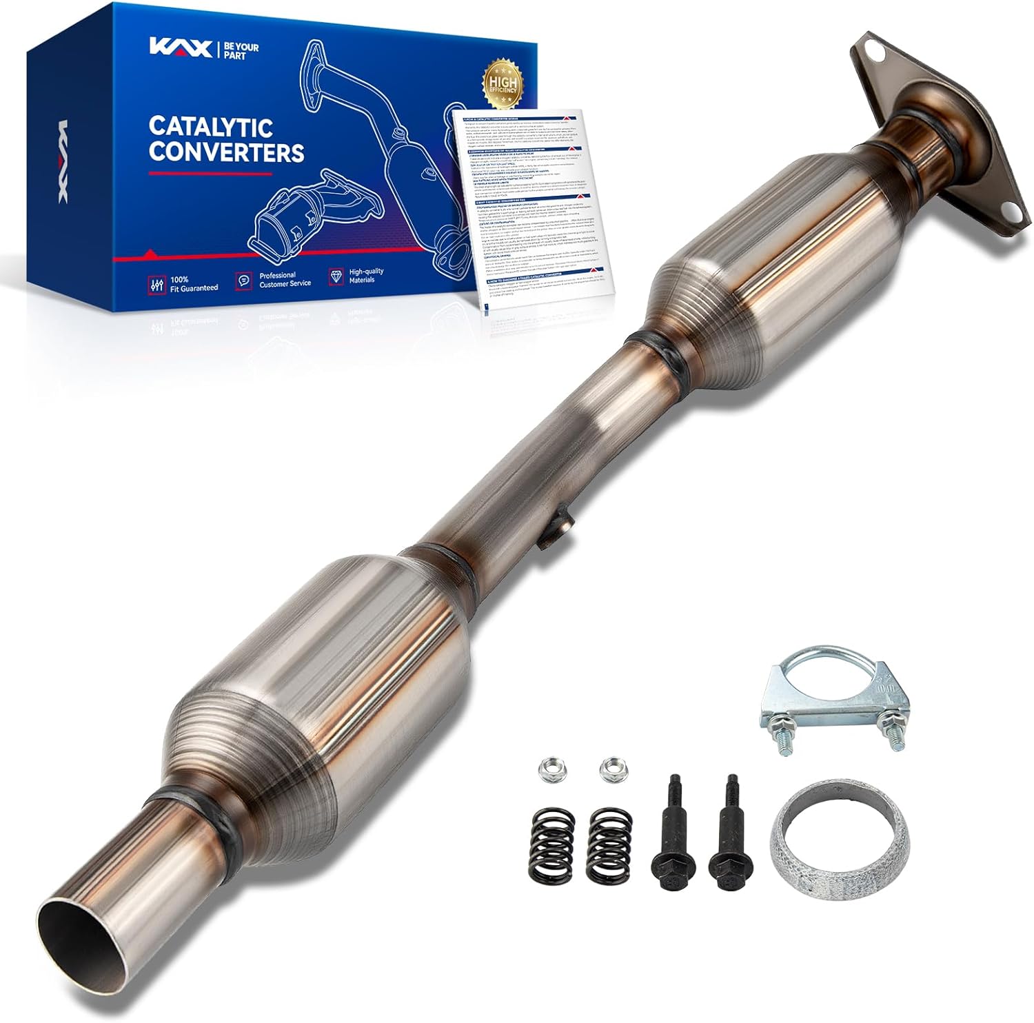 KAX Front Catalytic Converter Kit 16337, Catalyst Converter Fits for Toyota Prius 2004 2005 2006 2007 2008 2009 1.5L, EPA Compliant