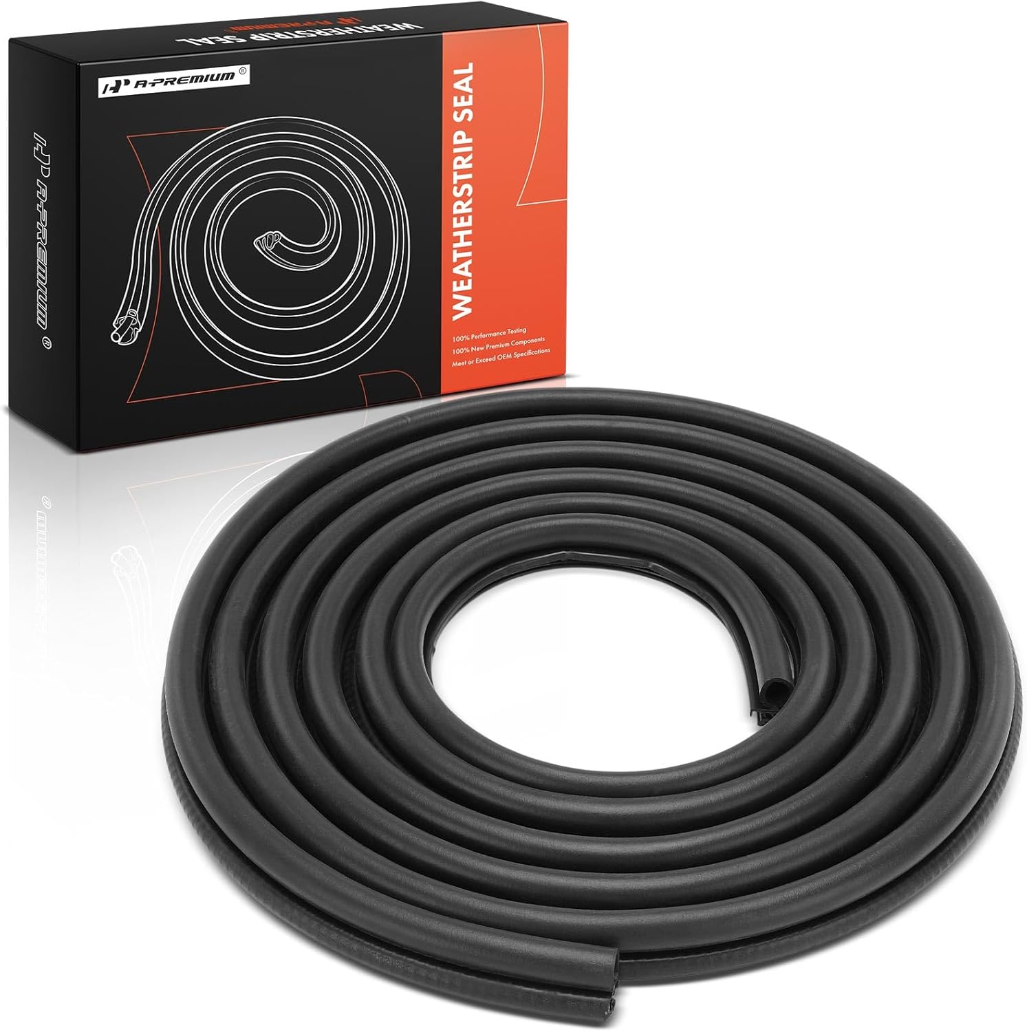 A-Premium Front Right Car Door Weather Stripping Seal Strip Compatible with Chevy & GMC Vehicles - Silverado 1500 2500 3500, Silverado 2500 HD Classic, Sierra 1500 2500 3500, Extended Cab Pickup