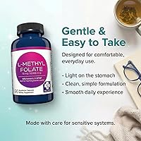 Vista 6 de MD Life - Suplemento de L-metilfolato de 10 mg – Suplemento de metilfolato L activo de grado profesional – 90 cápsulas – L-metilfolato 10 mg