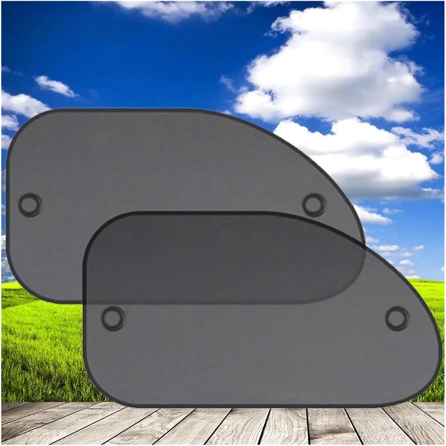 Universal Car Sunshade Covers Windscreen Folding Sun Visor Auto Windshield Side Window Sun Shade Cover Sunlight Protector(Rear 2pcs)