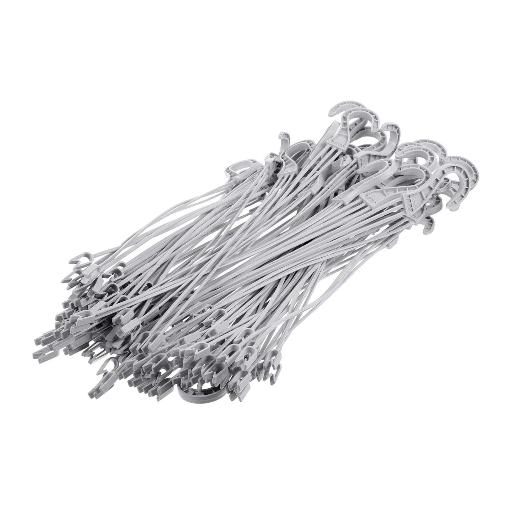 ORFOFE Lot de 50 Crochets Suspendus en Plastique Blanc pour Pots de Fleurs, Solides et Multi-usages, Accessoires de Jardin pour Supports Suspendus de Plantes