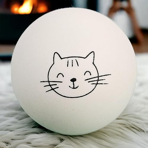 Miniatura 7 de Bolas de ping pong para gatos, paquete de 6, juguetes de enriquecimiento, ideas de regalo para amantes de los gatos, pozos de pelotas, hinchables