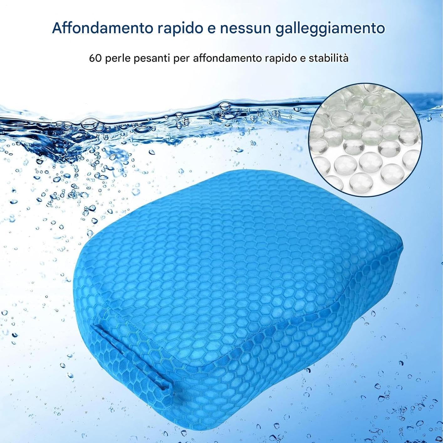 Generico Sedili per l'Idromassaggio per Adulti - Sedile per Spa,Rivestimento Anti Galleggiamento Antiscivolo in Rete Aria 3D per Relax in Piscine Esterno e Idromassaggio