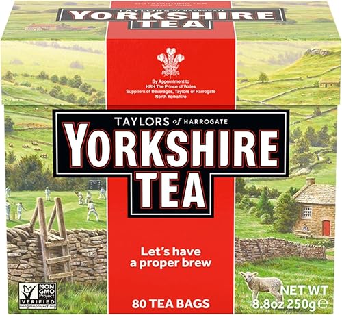 Yorkshire bolsitas de té Té Negro 80 Yorkshire bolsitas de té Té Negro 80