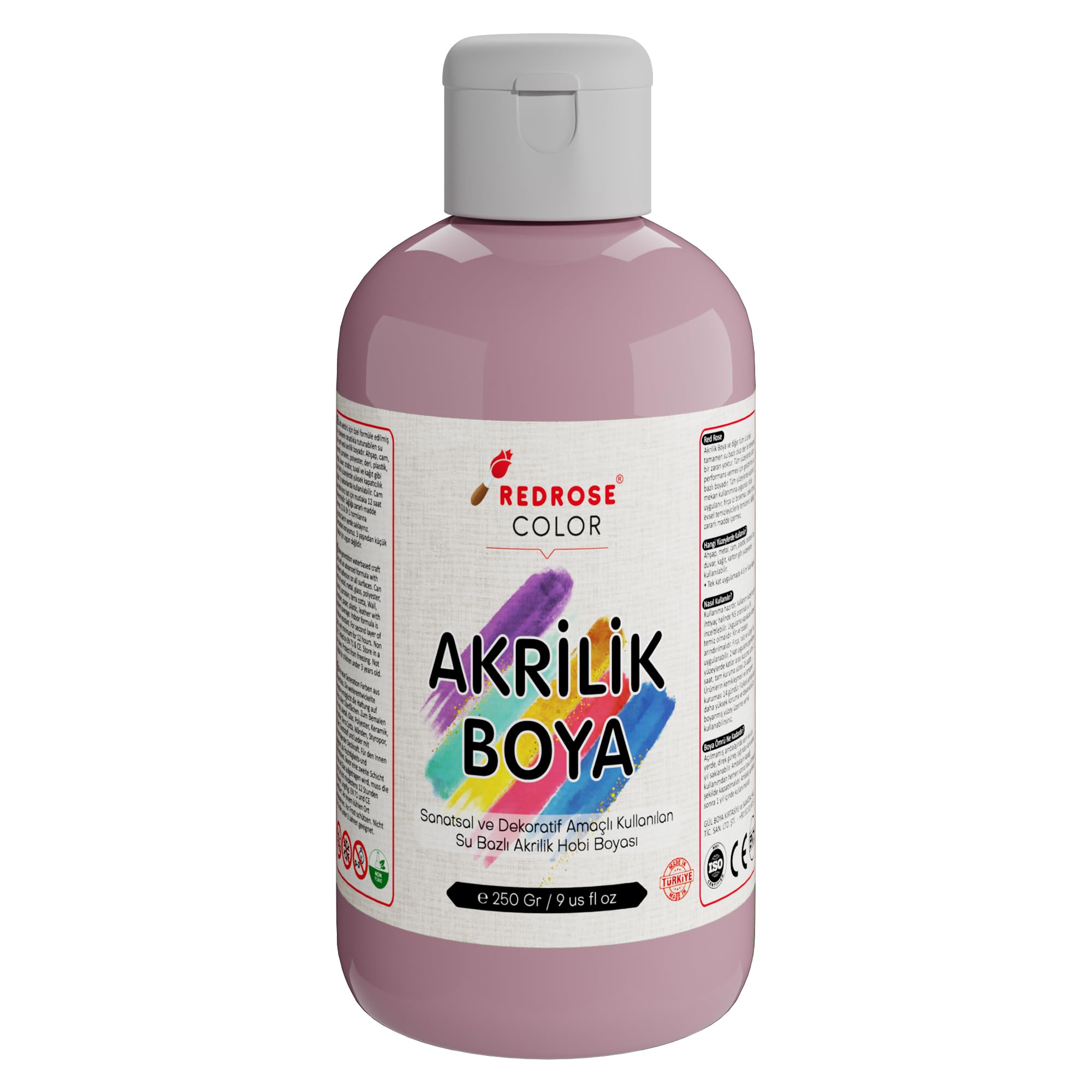Red Rose Açık Pembe Akrilik Boya 250 gr