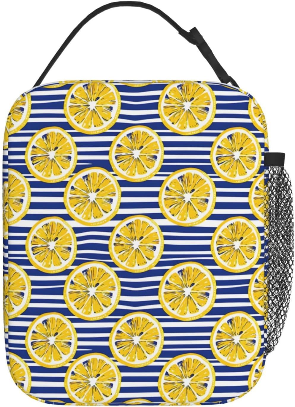 Insulated Lunch Box for Kids Boys Girls, Reusable Lunch Bag for School, Office, Work, Picnic, Travel, Lemon Slices Lunch Box - Image 3