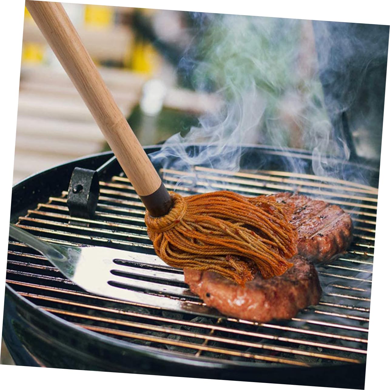 2pcs Bbq Basting Mop Brush Set for Grilling Sauce