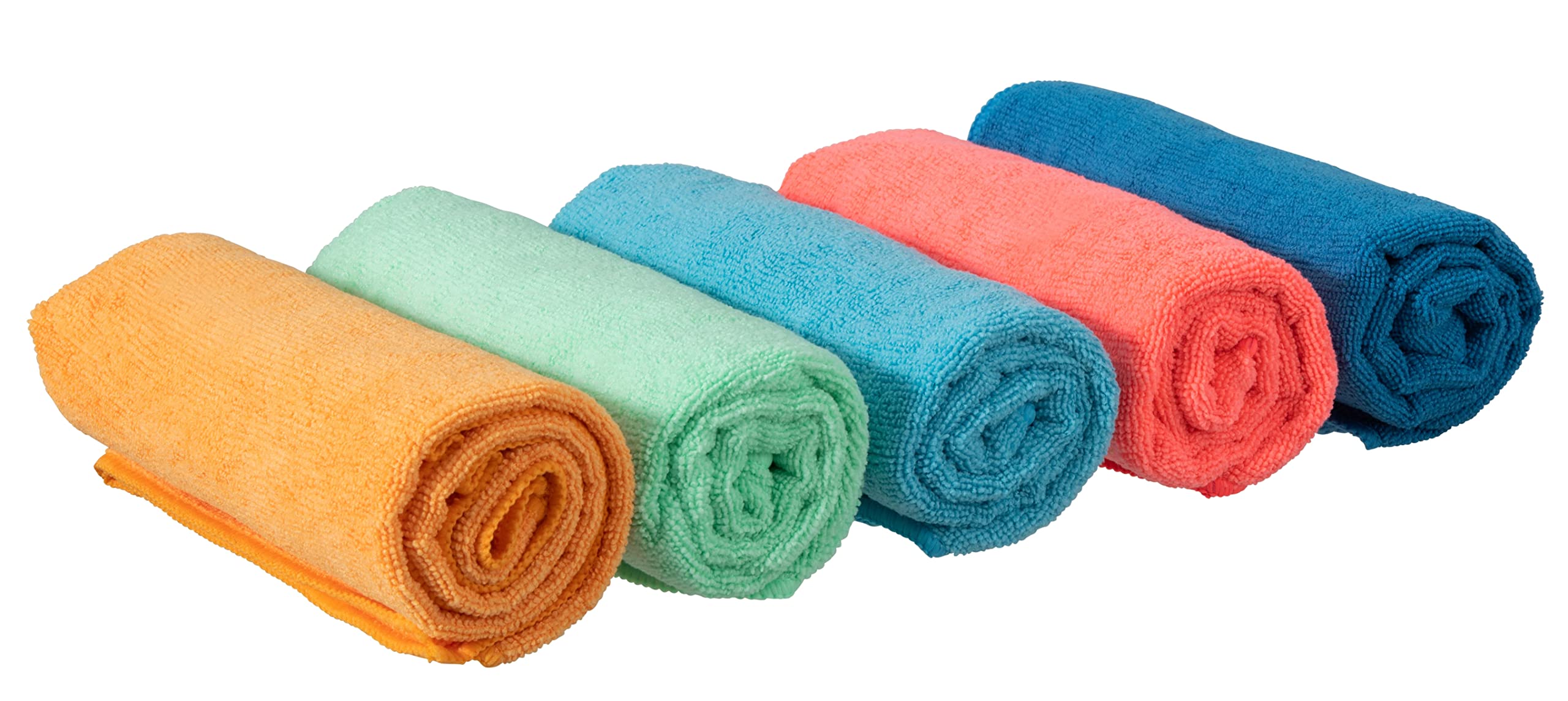 Superio Toalla de Microfibra para Fregar, Extra Grande, Tela milagrosa sin Rayas, 20 x 30 Pulgadas, para casa, Cocina, baño, Coche, Multicolor, Paquete de 5