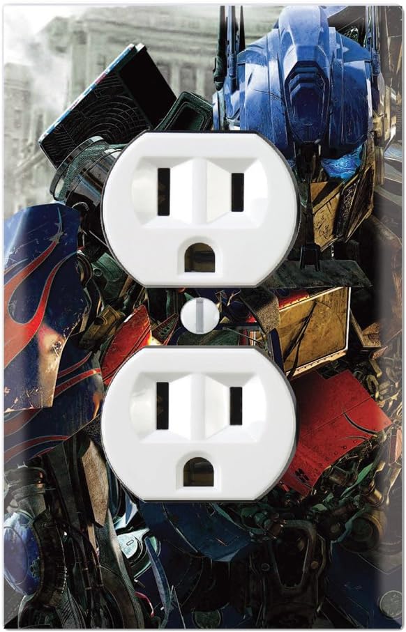 Duplex Wall Outlet Plate Decor Wallplate - Transformers Optimus Prime Autobots