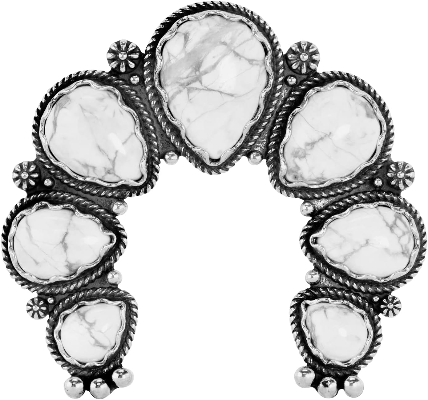 American West Jewelry Sterling Gemstone Large Naja Pendant Enhancer
