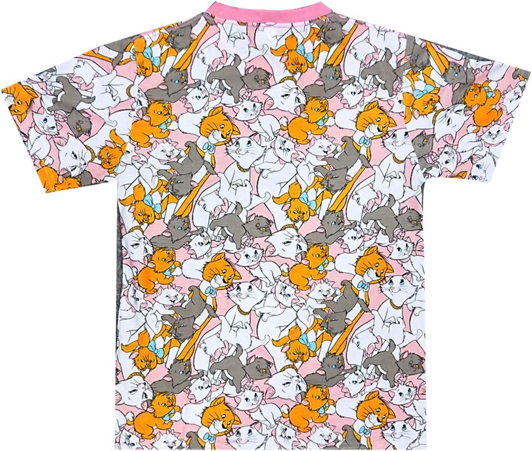 Amazon Co Jp スモール プラネット Disney ディズニー おしゃれキャット ぎっしり 総柄 Tシャツ Lサイズ Awds6507 服 ファッション小物