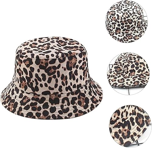 Miniatura 8 de Joylife Sombrero de pescador con estampado de animales, sombreros de sol reversibles, plegable, gorra de pesca para mujeres y hombres