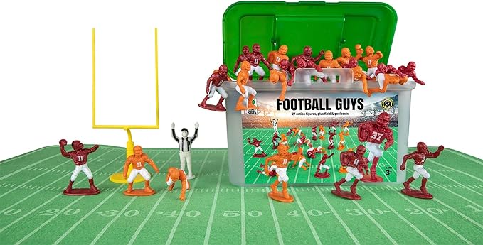 Surprise FIFA Game Announced, You're Likely to Love It! 6 71SPjSvtQ2L. AC SX679 Kaskey Kids Football Guys, Maroon vs. Orange, 30 Pieces in Each Set, Includes 2 Teams, Accessories, and Travel Storage Case, Nostalgic Sports Action Figures for Imaginative Play, Ages 3 and Up