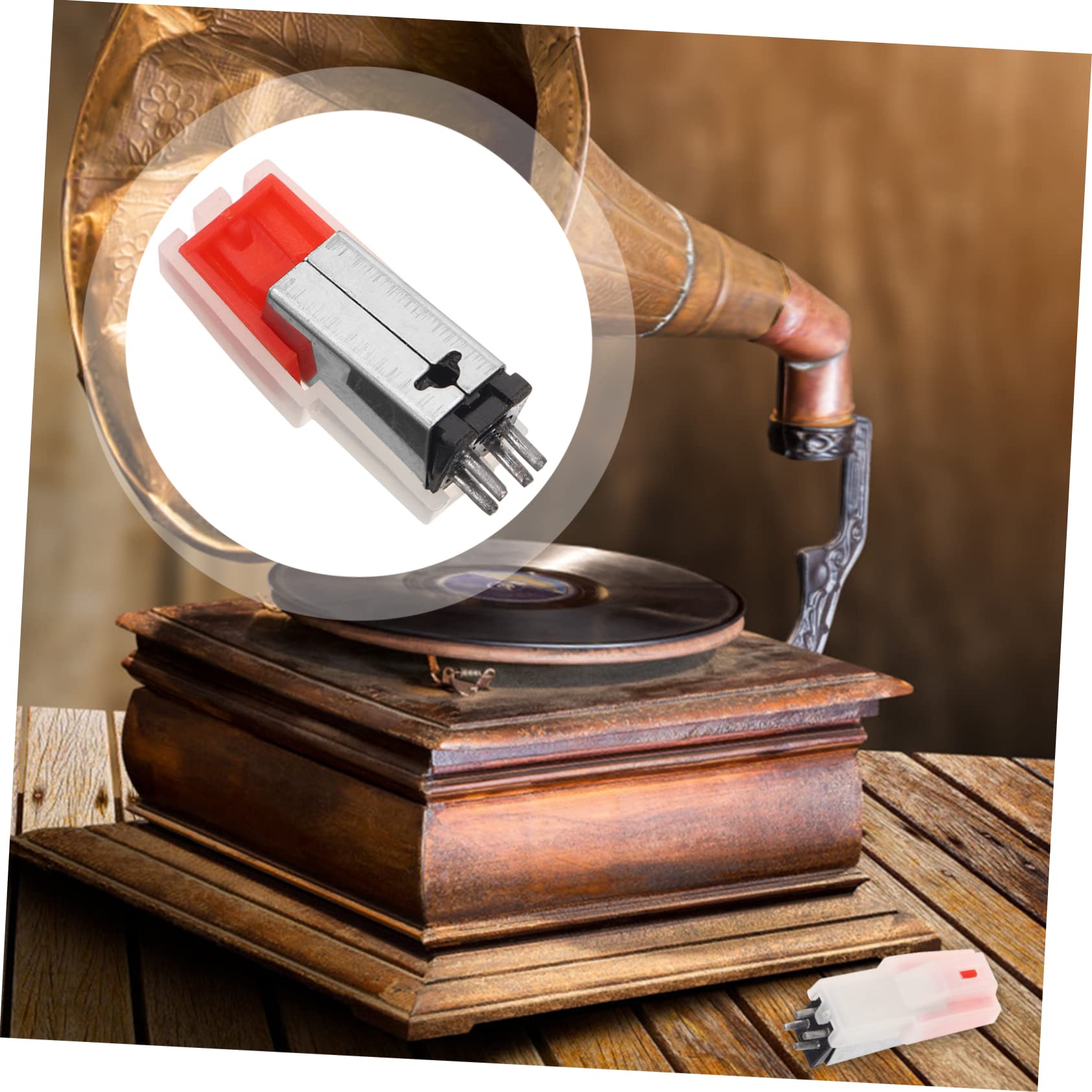 ibasenice 3pièces Stylus De Remplacement Pour Tourne-disque Aiguille Magnétique Pour Platine Vinyle Installation Facile Et Accessoire Pour Phonographe