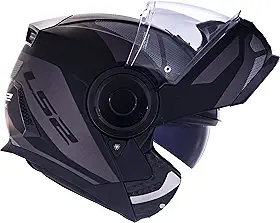 Capacete Ls2 Scope Ff902 Mask Preto Cinza Escamoteável