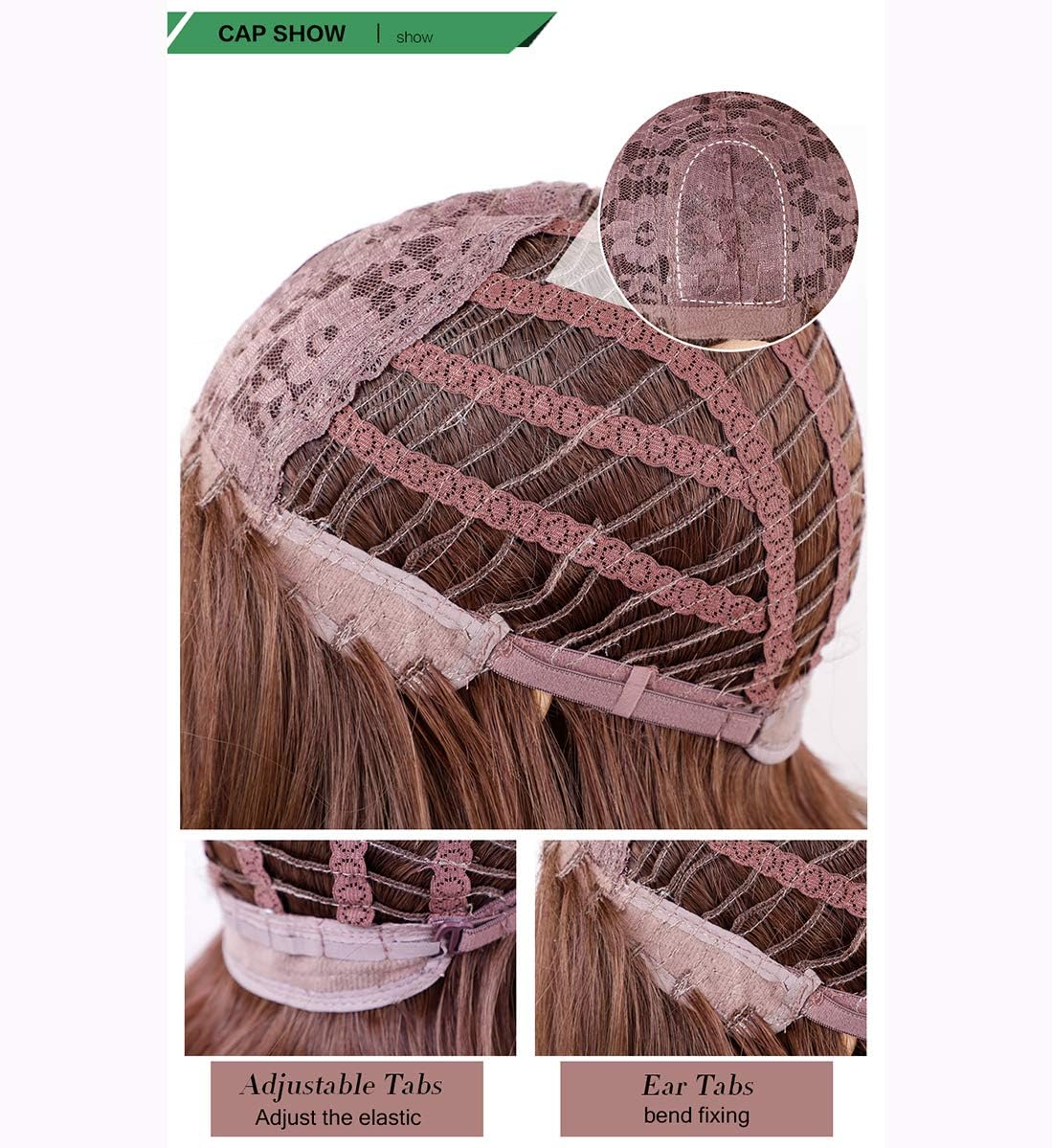 LANOVA Platinum Blonde Wig with Bangs, Straight Long Hair Wig, Blond Wig with Front Cut Bangs, Synthetic Wigs for Women, 613 Wig with Fringe, LANOVA-156