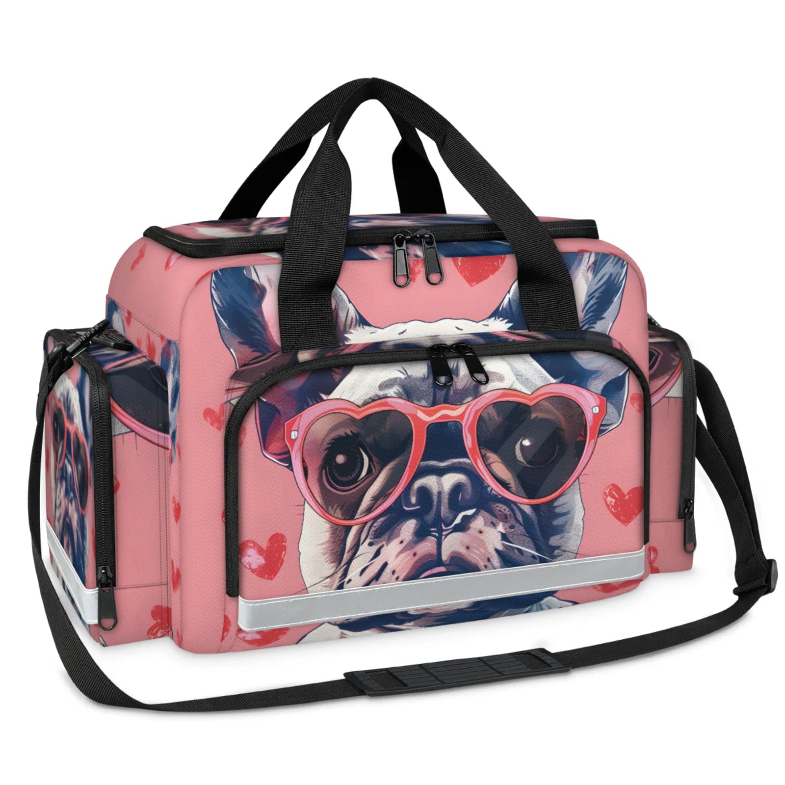 GzLeyigou First Aid Bags Empty, Puppy Dog Emergency Bag First Aid Kit Multiple Compartment Kit Carrier On Call Trauma Bag For Paramedics Emergency Medical Supplies Kit