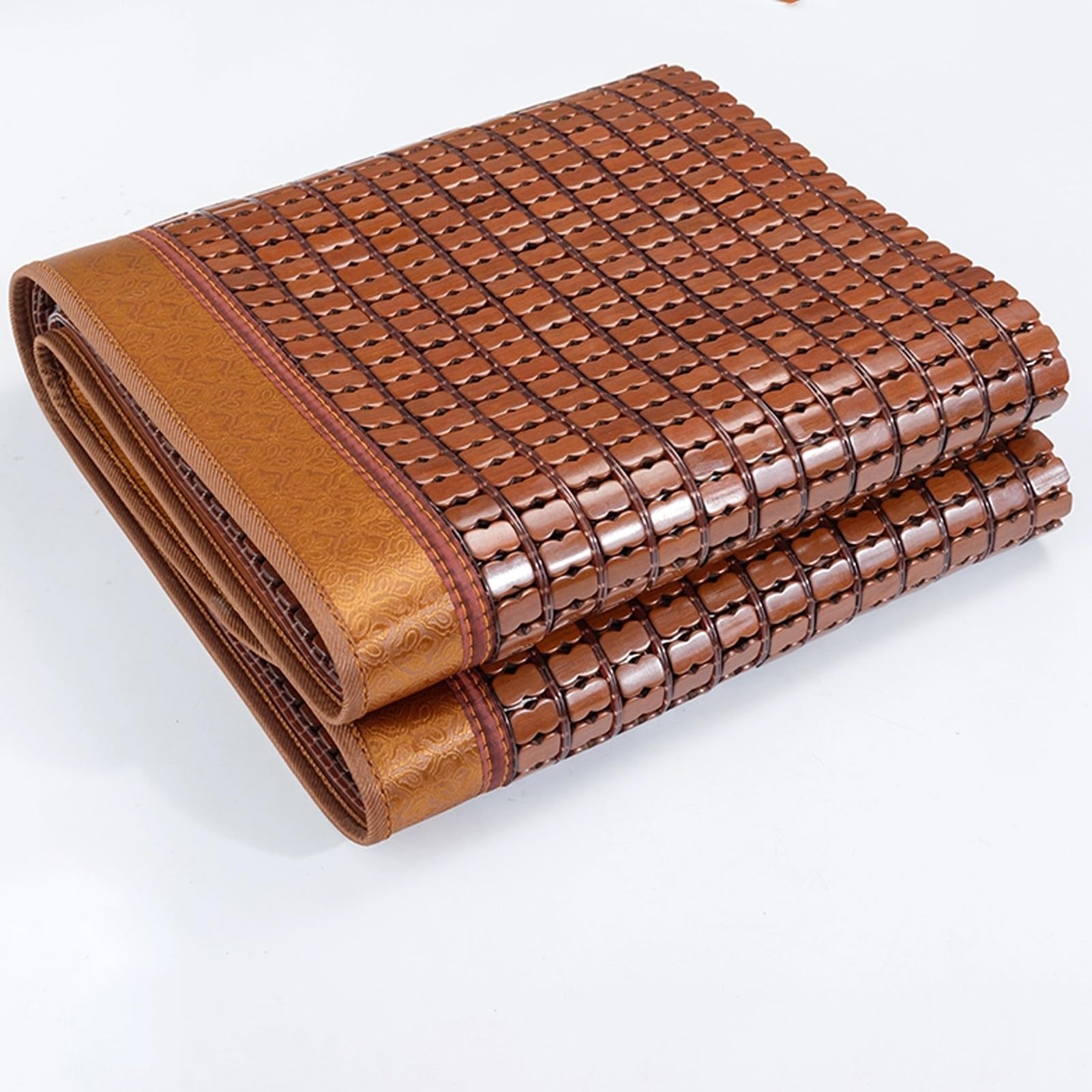 GTHTUHFD Foldable Bamboo Cooling Mat For Bed – Summer Sp T Natural Weaving Design For Hot Weather Breathable & Lightweight Ideal For Relaxat & Travel,120x190cm/47x75in