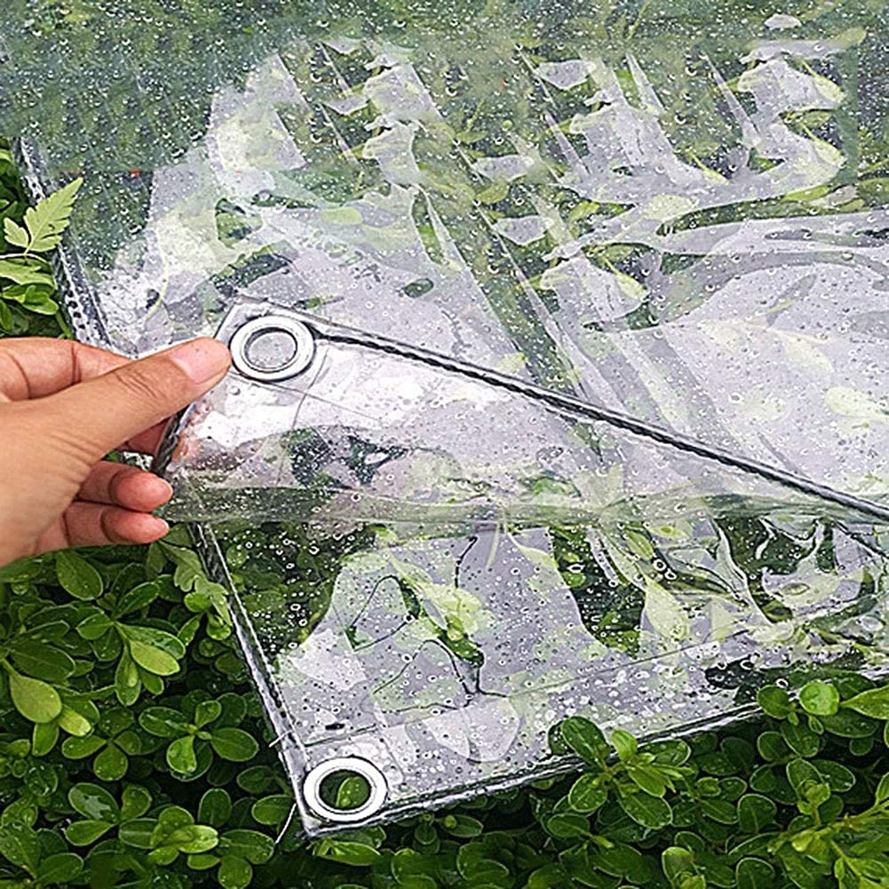Lona transparente RJJ contra la lluvia para cubrir carga y proteger objetos de la humedad